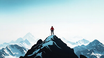 Kite battling strong winds to soar, persistence in flight, 3D illustration