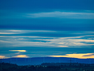 Wolkenhimmel am Abend