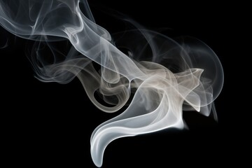 Obraz premium Onzen fog effect smoke black black background.