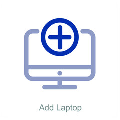 Fototapeta premium Add Laptop