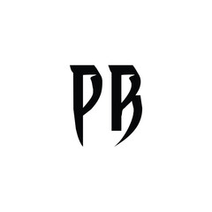 PR monogram logo design letter text name symbol monochrome logotype alphabet character simple logo