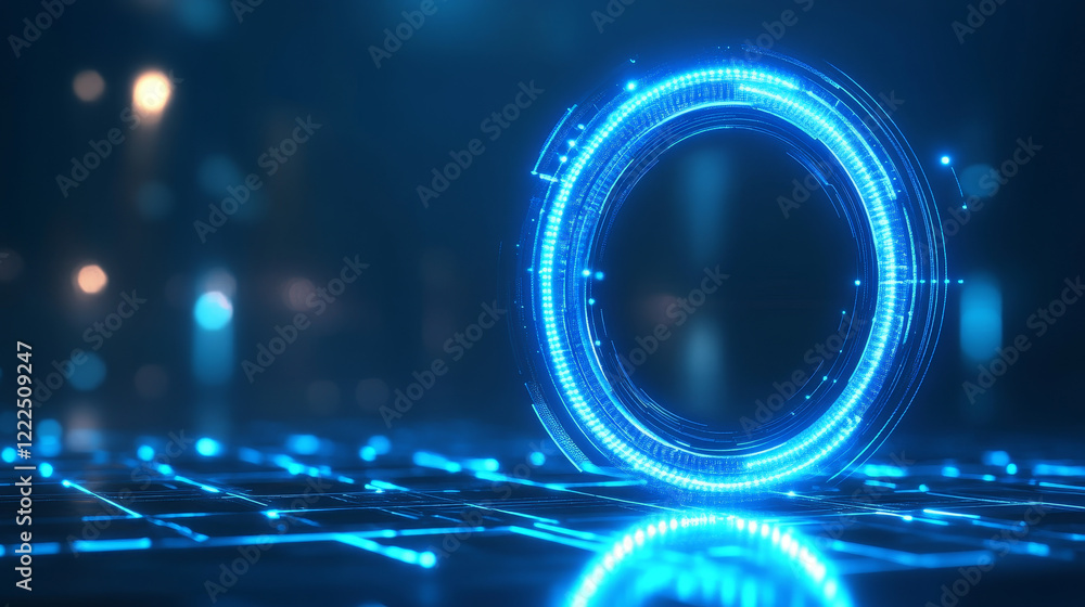 Aufkleber 3d wifi wave light effect. abstract scan radar sensor sound signal technology digital sign. transpar