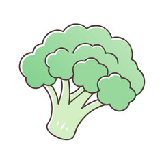 broccoli icon, broccoli vector illustration-simple illustration of broccoli, perfect for broccoli logos and icons