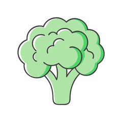 broccoli icon, broccoli vector illustration-simple illustration of broccoli, perfect for broccoli logos and icons