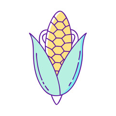 corn icon, corn vector illustration-simple illustration of corn, perfect for corn logos and icons