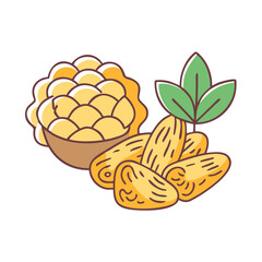 fiber rich food icon, fiber rich food vector illustration-simple illustration of fiber rich food, perfect for fiber rich food logos and icons