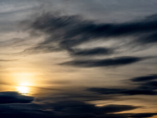 Wolkenhimmel am Abend