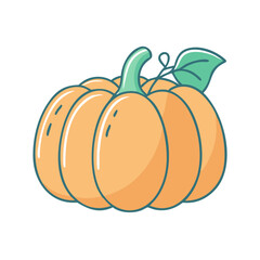 pumpkin icon, pumpkin vector illustration-simple illustration of pumpkin, perfect for pumpkin logos and icons