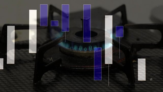 ガスコンロとローソク足、エネルギー価格と相場