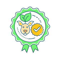vegan badge icon, vegan badge vector illustration-simple illustration of vegan badge, perfect for vegan badge logos and icons
