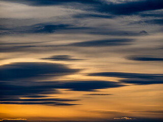 Wolkenhimmel am Abend