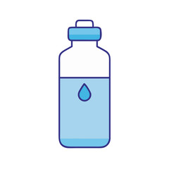 water bottle icon, water bottle vector illustration-simple illustration of water bottle, perfect for water bottle logos and icons