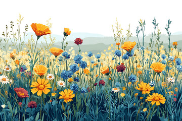 "Breeze Through the Flowers"
"Nature’s Palette"
"Sunlit Blossoms"
"A Field in Bloom"
"Whispers of Spring"