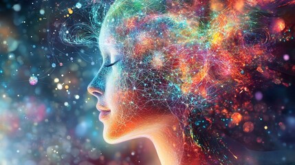 Exploring Psychological Resilience Mental Strength with an Abstract Visual Journey Through Human Cognition