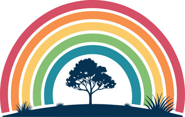 Rainbow Vector Design, Colorful design