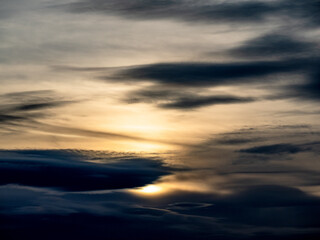 Wolkenhimmel am Abend