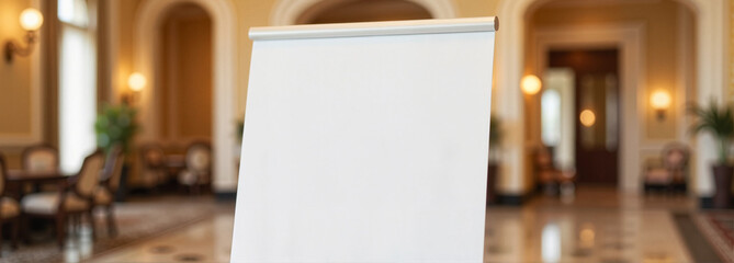 Pull-Up banner mockup in elegant interior setting