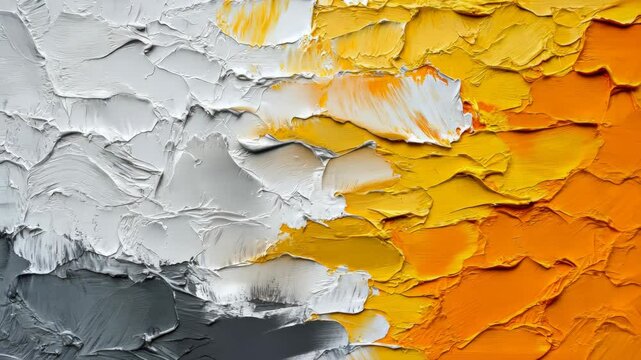 Gray, White, Yellow, Orange color palette tapestry texture abstract art background