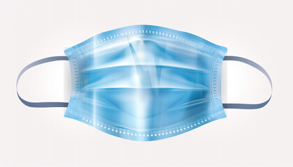 blue cup isolated on white
