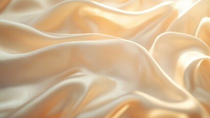Obraz premium Luxuriöse Seidenstoff-Textur – Elegante, glänzende Oberfläche für edle Designs. Generative AI KI
