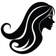 woman with long hair