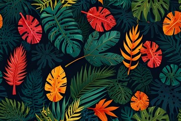 Tropical product background Generative AI