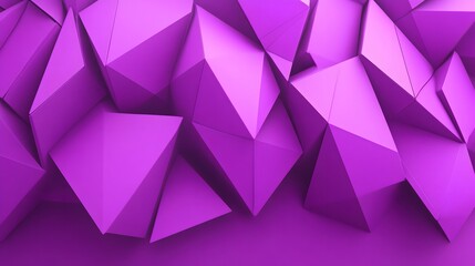 Fototapeta premium Abstract Purple Geometric Low Poly 3D Background