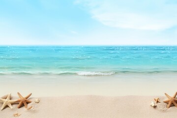 Fototapeta na wymiar Beach panoramic outdoors horizon.