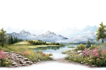 Fototapeta premium Landscapes wilderness outdoors nature.