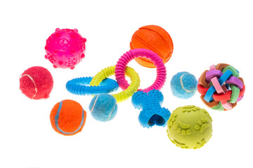 dog toys isolated