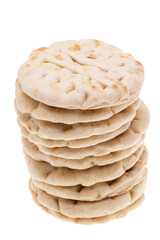 Greek flatbread Pita isolated