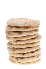 Greek flatbread Pita isolated
