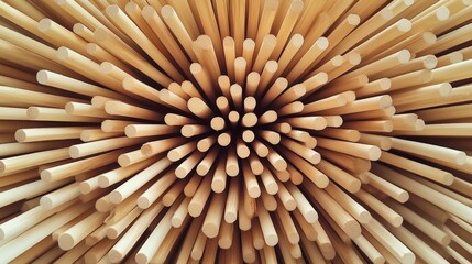 A Stunning Arrangement of Wooden Sticks