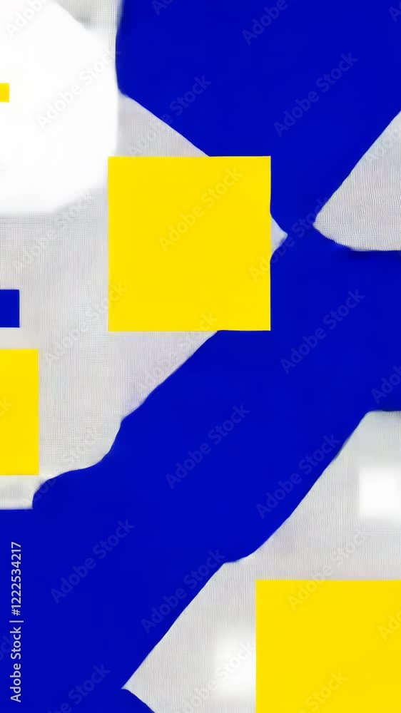 Poster bold geometric patterns in primary colors create a vibrant abstract design for modern art enthusiast