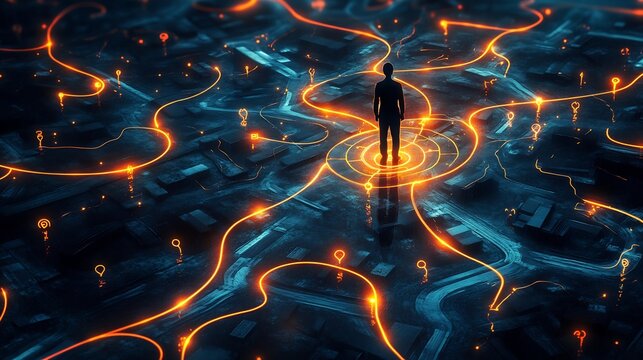 Selfawareness Identity Representation with Glowing Mental Roadmaps