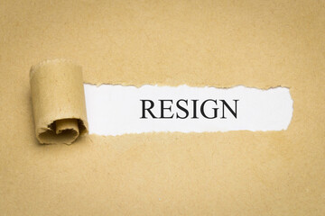 Resign