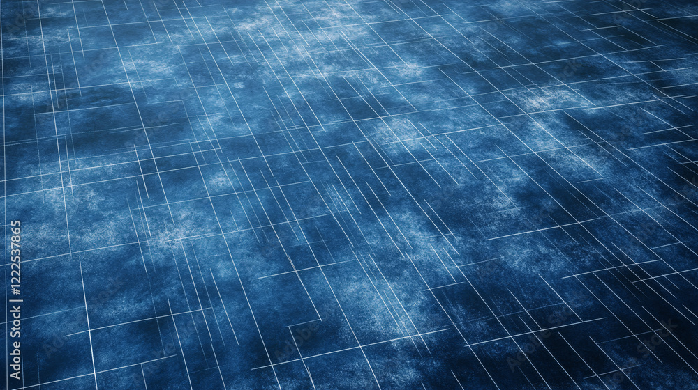 Poster a futuristic abstract digital grid with glowing blue light effects creating a high-tech and modern t