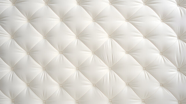 White fabric mattress texture top view
