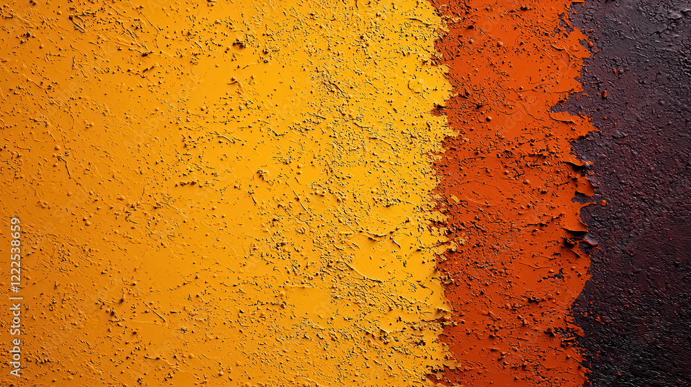 Fototapete vibrant abstract background featuring textured layers in shades of yellow, orange, and brown, creati