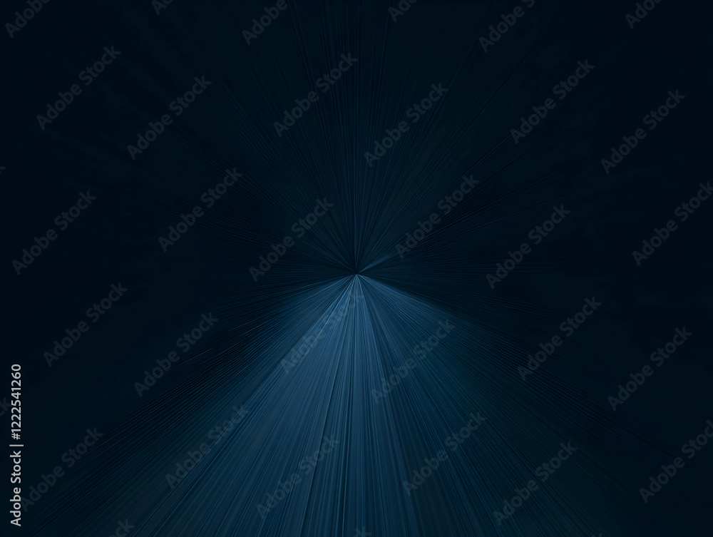Poster abstract dark blue rays background converging dynamically toward a central point