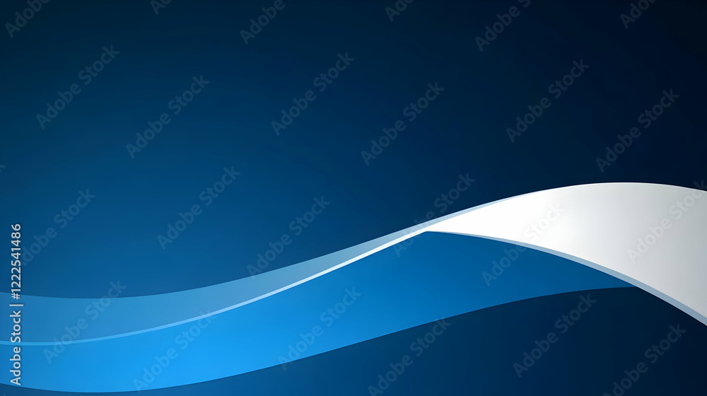 Aufkleber abstract blue background creates a smooth wave effect with subtle lighting.