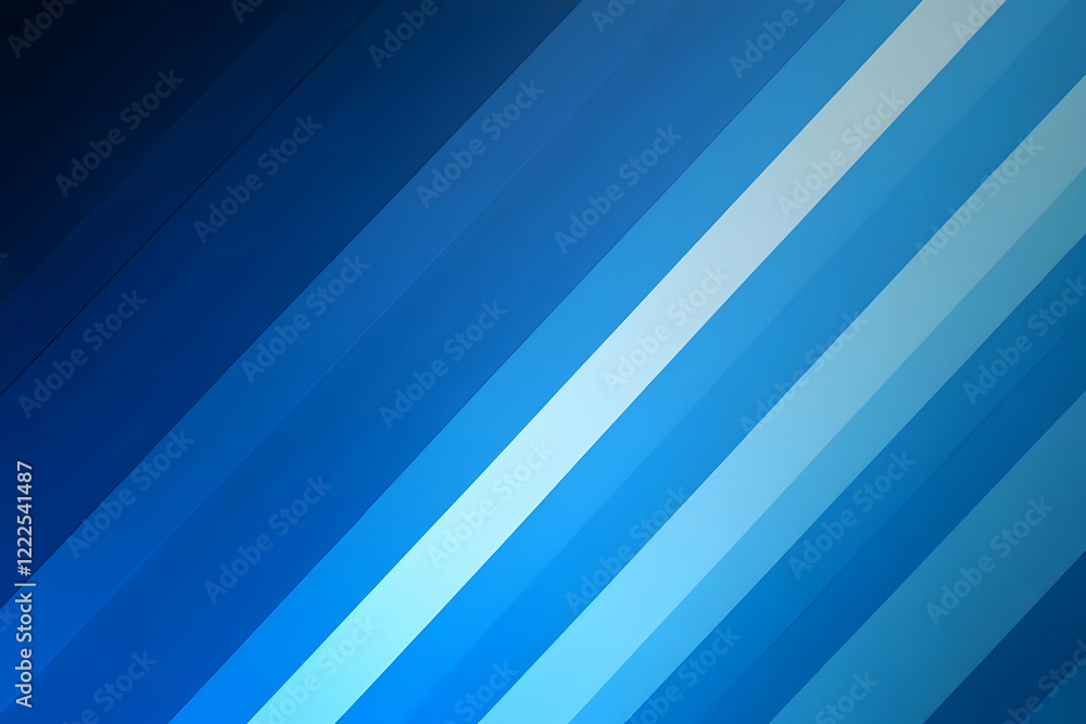 Poster abstract blue diagonal stripes background creates modern and dynamic visual
