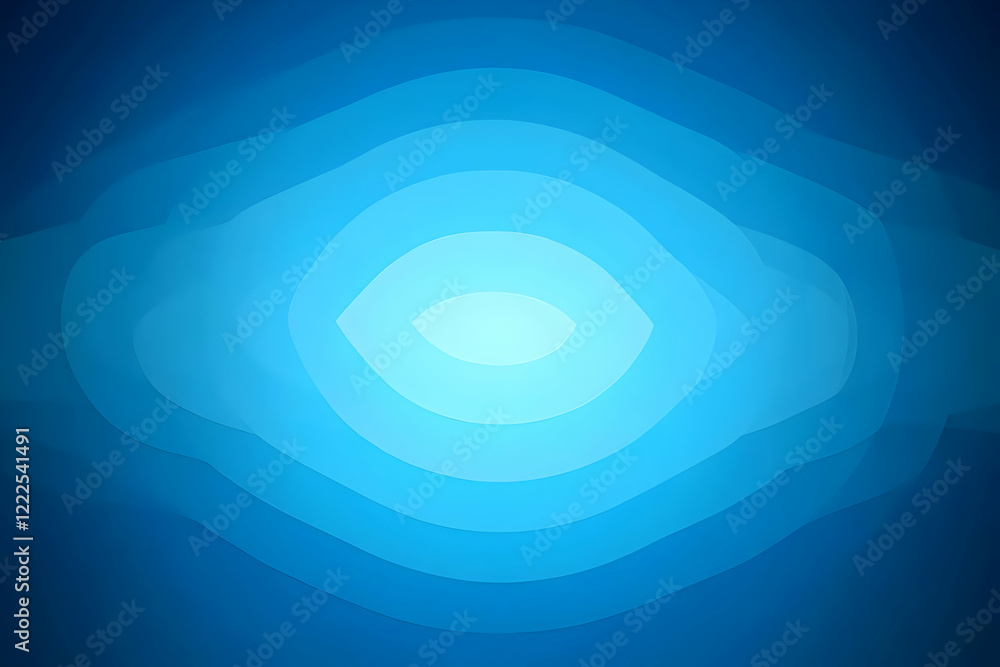 Aufkleber abstract blue background creates a sense of depth and dimension with soft, flowing shapes.