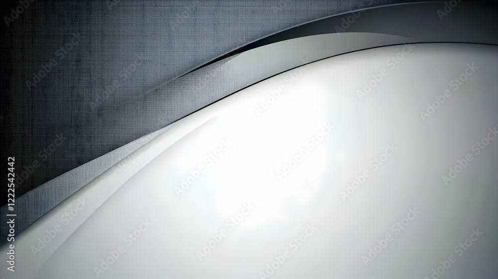 Poster abstract background with smooth curves and textured surface creates elegant design.