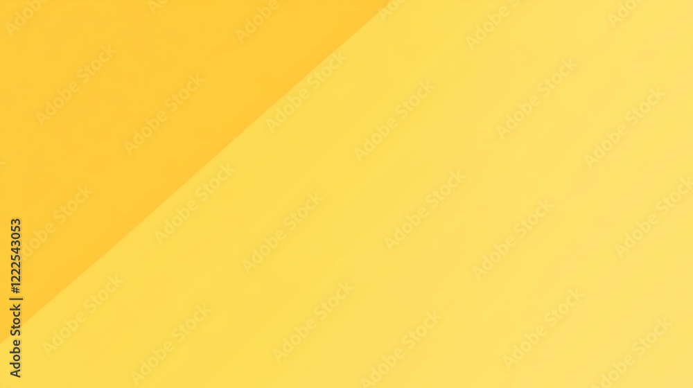 Poster diagonal split of two yellow hues creates a simple yet striking abstract background