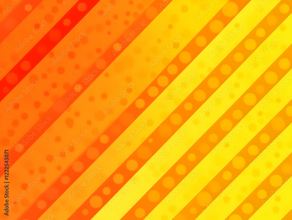 Aufkleber abstract orange and yellow diagonal stripes background with soft bokeh effect