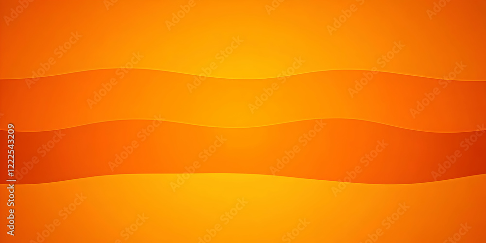 Poster abstract orange wavy background creates a smooth and vibrant visual design with modern and minimalis