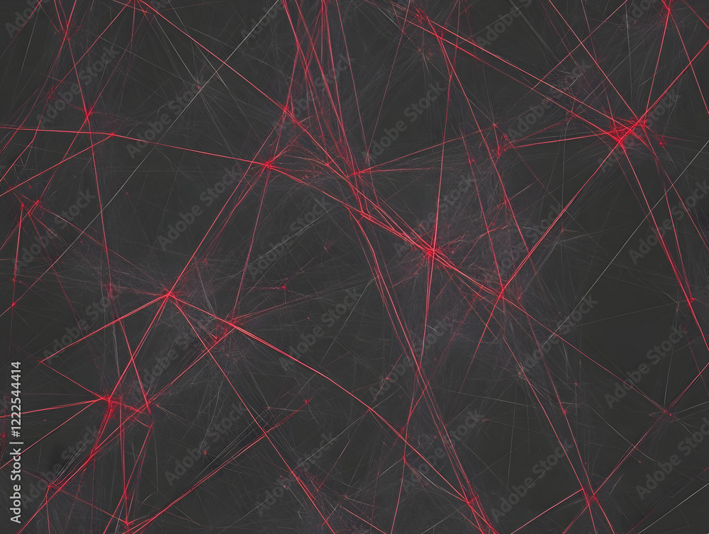 Aufkleber abstract background with intersecting red and gray lines on a dark background.