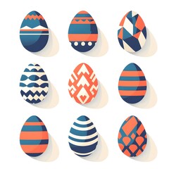 set of easter eggs