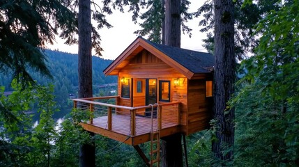 Secluded Treehouse in the Forest